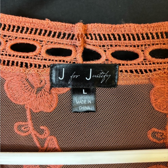 Lace cardigan large coral - Picture 3 of 3